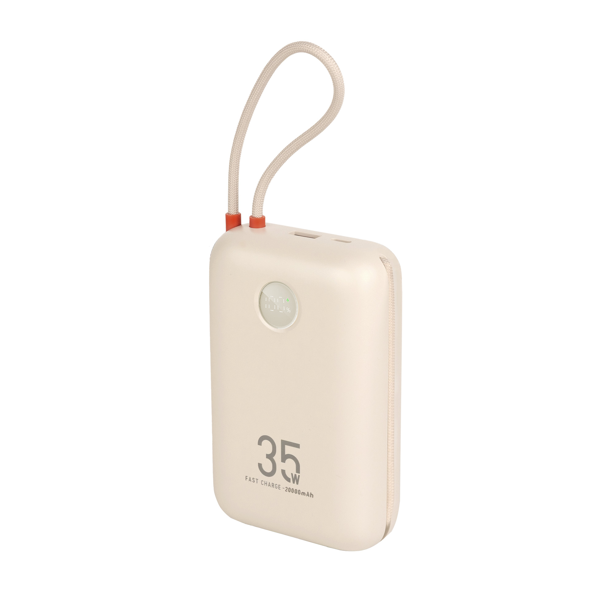 پاوربانک کابل‌سرخود هیسکا HP‑228PD؛ ۲۰۰۰۰ میلی‌آمپر با شارژ سریع ۳۵ وات