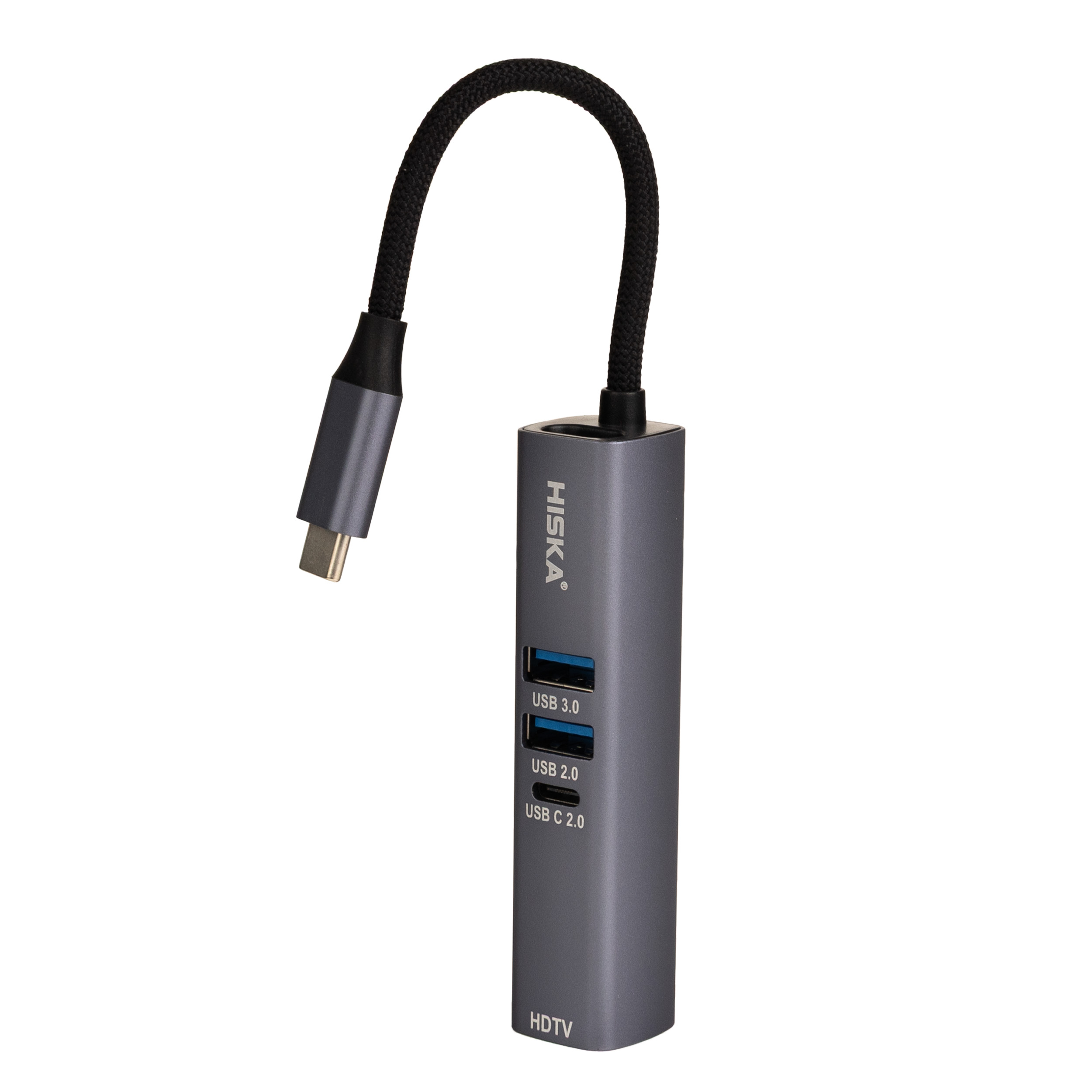 هاب 7 در 1 USB‑C مدل HR‑53 | هاب تایپ سی با HDMI 4K و PD 100W